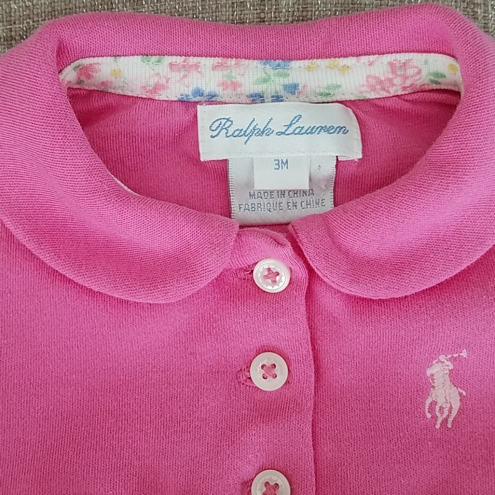 Ralph Lauren Long Sleeve Onesie - Picture 3 of 6